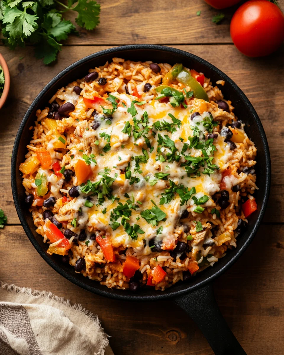 Taco-Pfanne mit Huhn und Reis 24 Taco-Pfanne mit Huhn und Reis