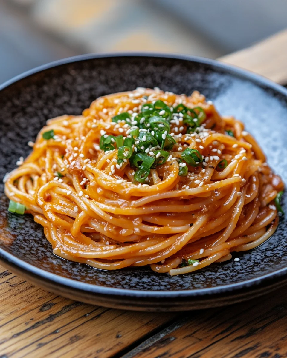 Würzige Miso Pasta