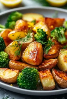 Zitronenbutterlachs mit knusprigen Kartoffeln und Brokkoli 30 Zitronenbutterlachs mit knusprigen Kartoffeln und Brokkoli